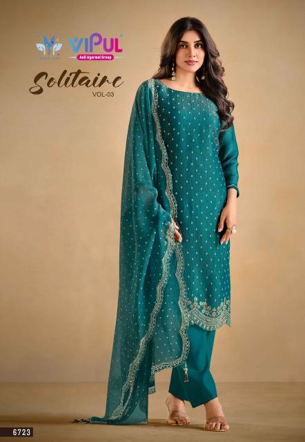 Vipul solitaire vol 3 wholesale dealers for dress materials in kerala